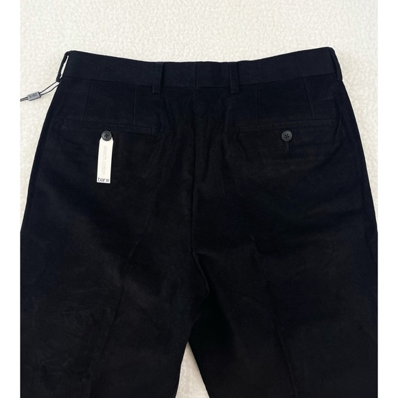 (NWT) BAR III • Black Corduroy Stretch Cotton Slim Fit Dress Pants - Picture 6 of 13
